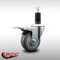 Service Caster 3.5'' SS Gray Poly Swivel 1-1/4'' Expanding Stem Caster Total Lock Brake SCC-SSEXTTL20S3514-PPUB-114 - alternate 4